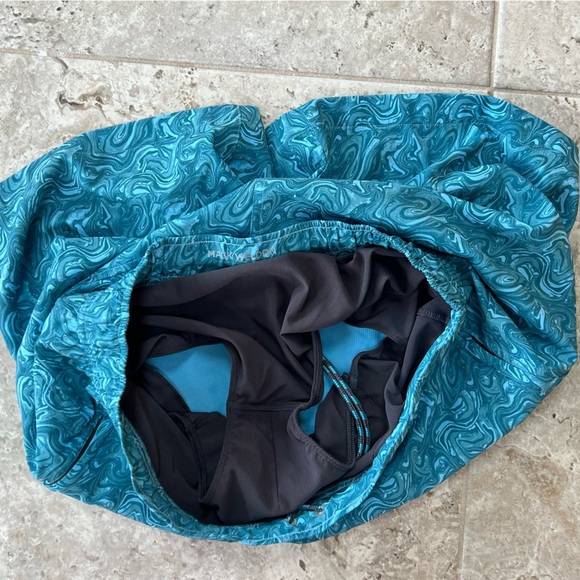 Mark Weldon Total Eclipse Swim Trunk in Teal Blue Green, size L - Picture 7 of 8